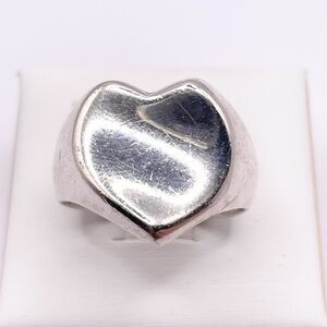 Size 8.5 vintage Sterling Silver Heart Ring